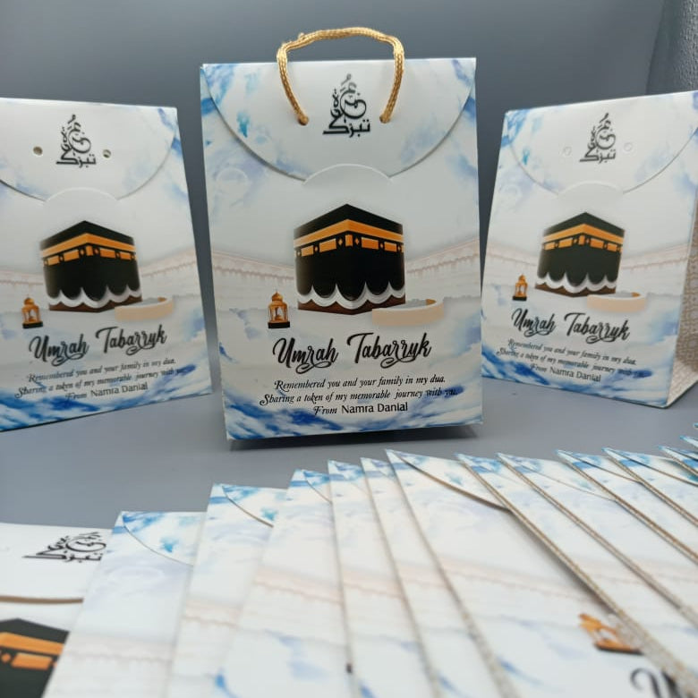 Silver Tabarruk Bag Elegent in four color printing