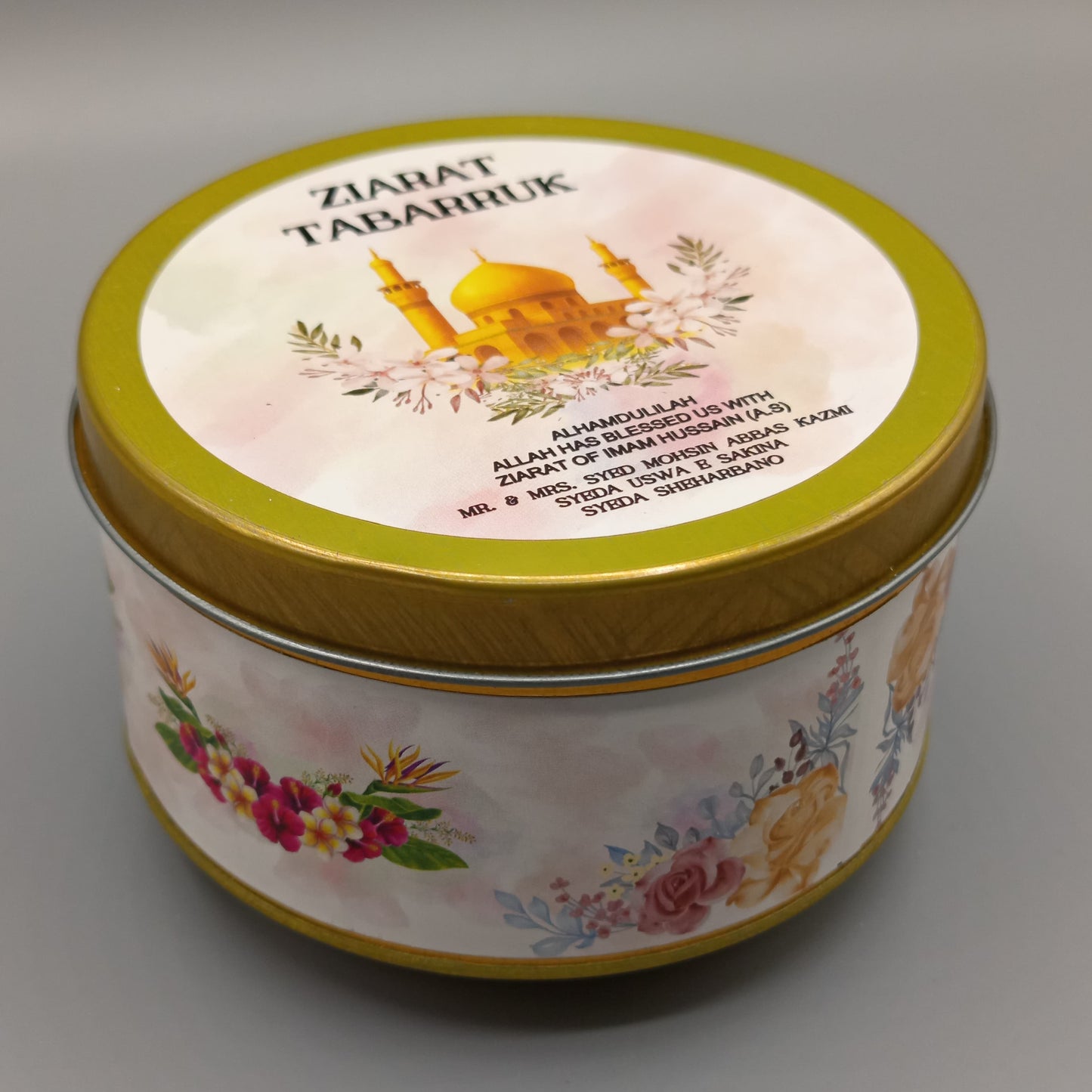 Personalized Ziarat Box (4×2 inch) (250 Gram)