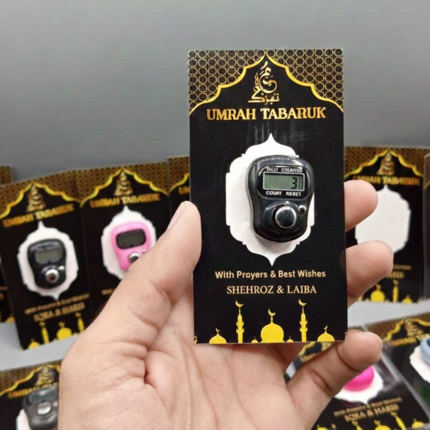 Customizable cards with counter