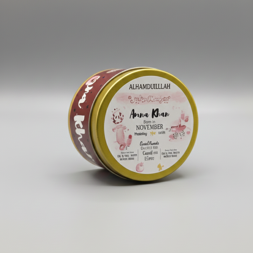 Lovely Lavender - Baby Girl Announcement Box (4×2 inch) (250 Gram)