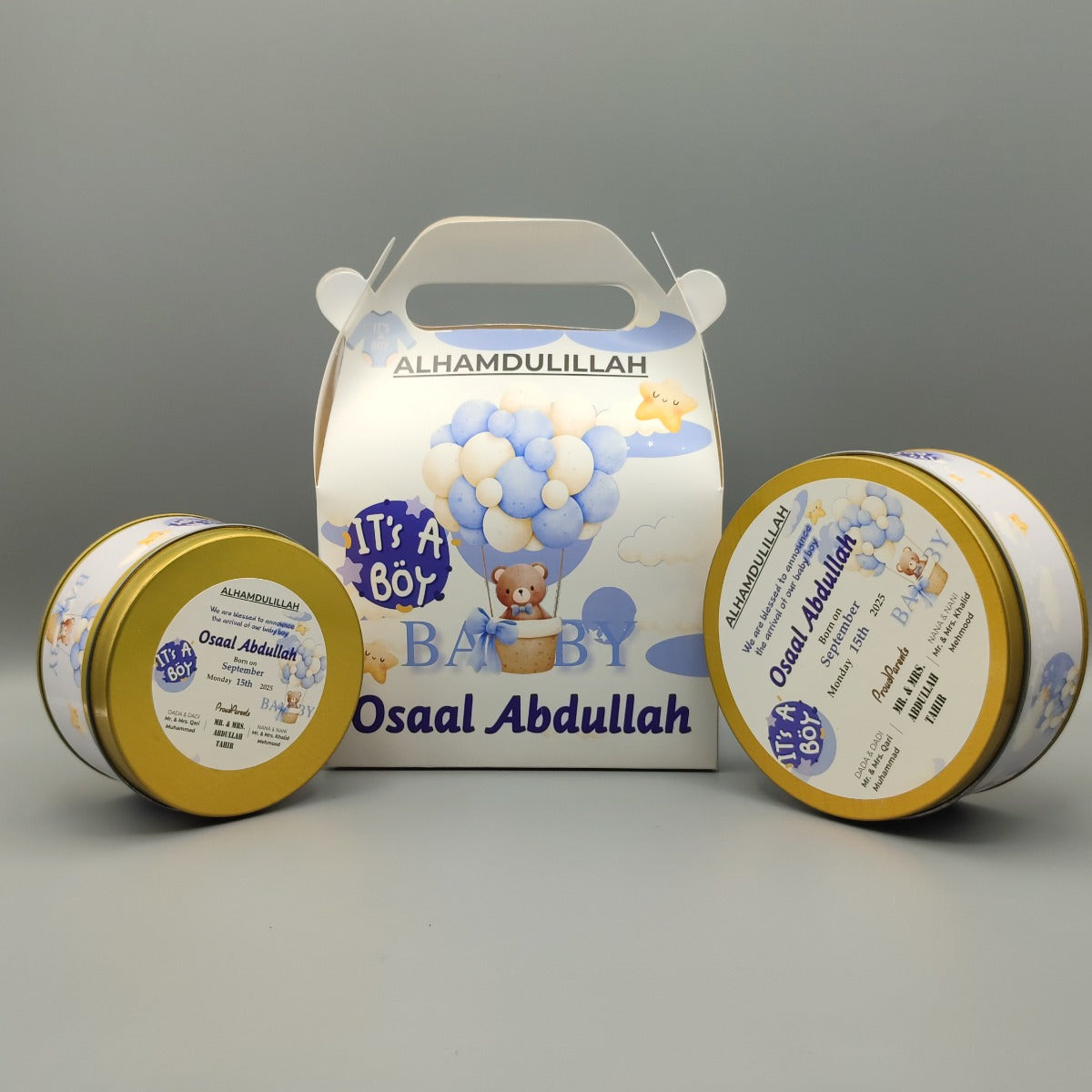 Caramel Macchiato - Baby Boy Announcement Box (4×2 inch) (250 Gram)