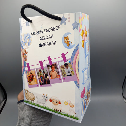 Personalized Aqiqah Mubarak Gift Bag