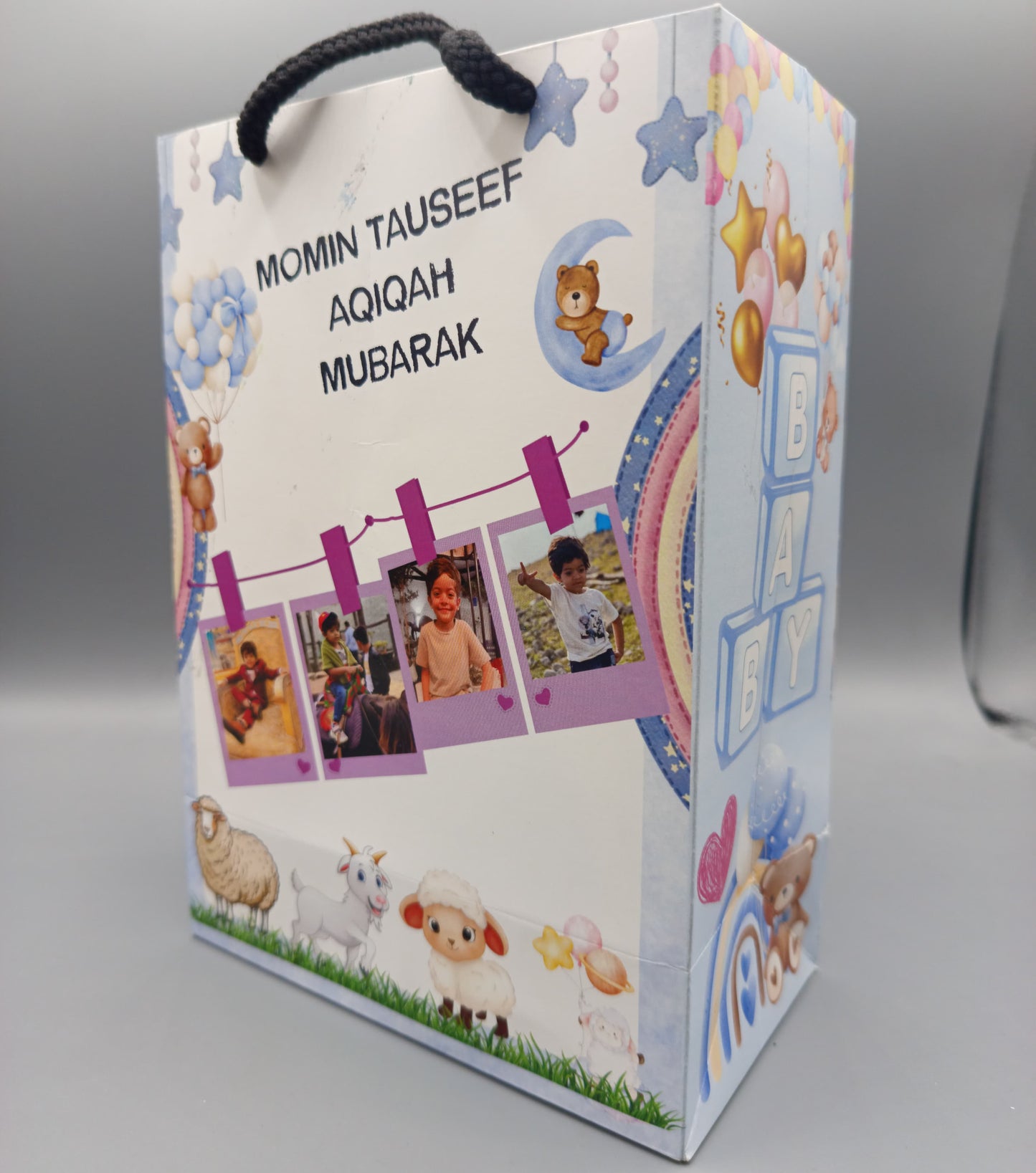 Personalized Aqiqah Mubarak Gift Bag