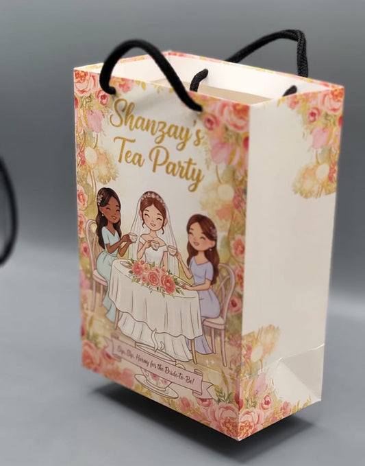 Personalized Tea Party Celebration Bag