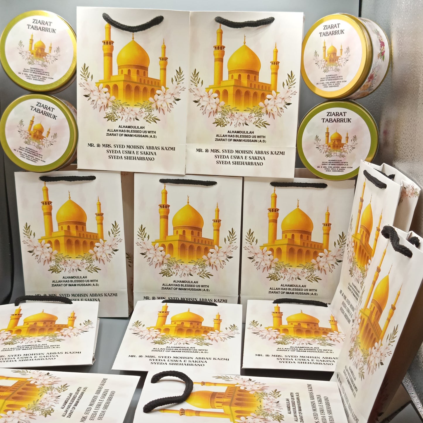 Personalized ziarat Tabarruk bags