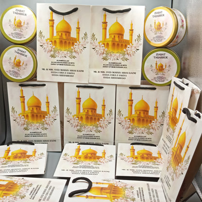 Personalized ziarat Tabarruk bags