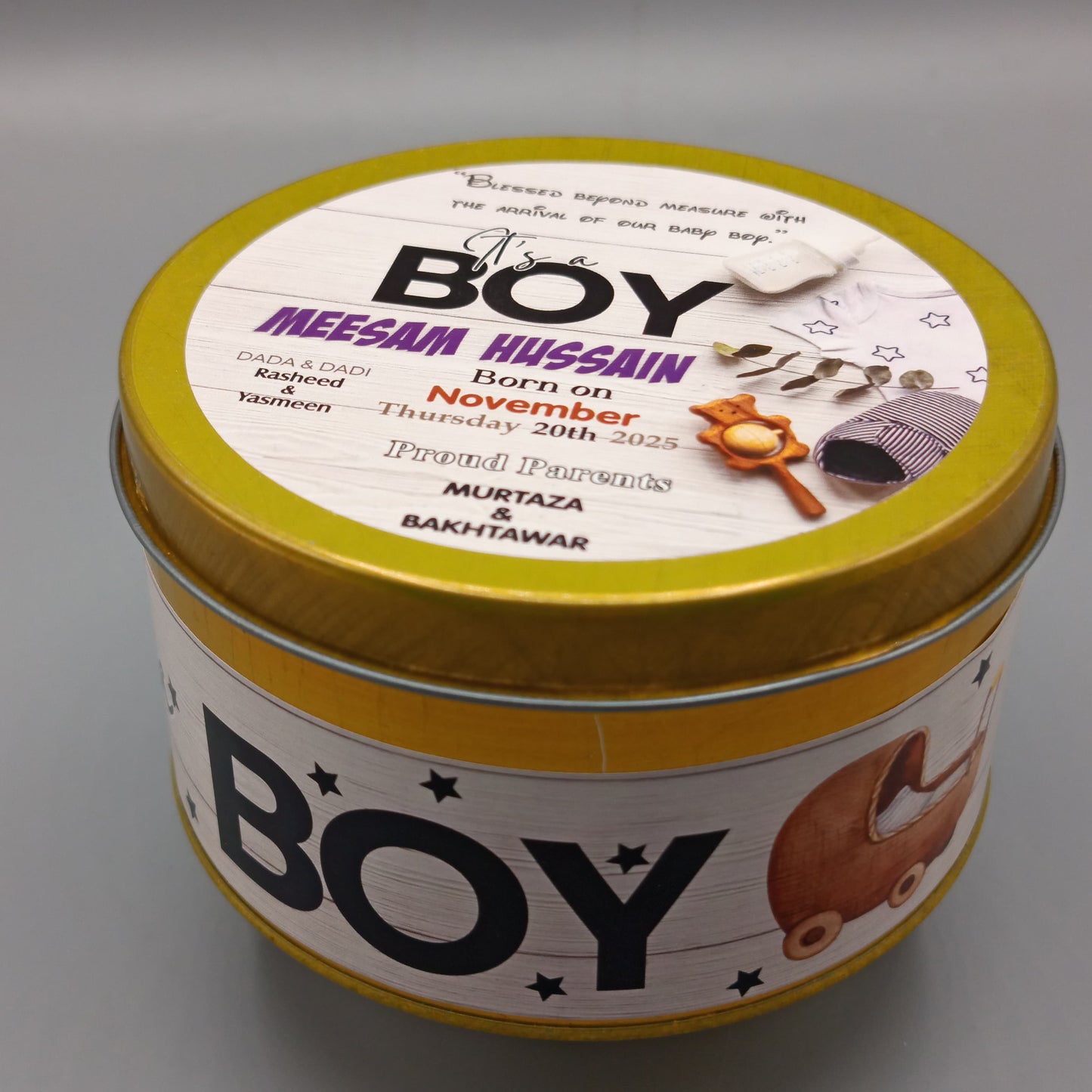 Baby Boy Announcement Box  (5×2 inch) (500 Gram)