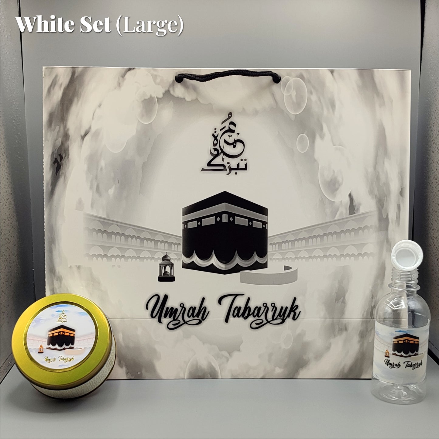 Large Set Umrah Tabarruk Packing (White)  |  An exquisite and heartfelt way to share gifts